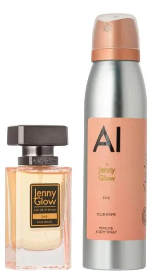 2PC G/S JENNY GLOW She 30 ML + Spray corporel