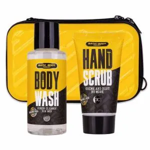 Accentra Bath Body Toolkit Coffret Cadeau Bain Gel Douche 100 ml + Gommage pour les Mains 50 ml