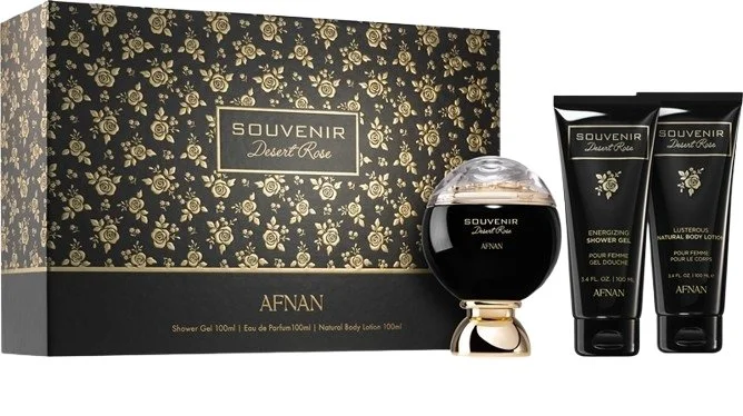 Souvenir Desert Rose U Eau de Parfum 100 ml + Lotion pour le corps 100 ml + Gel douche