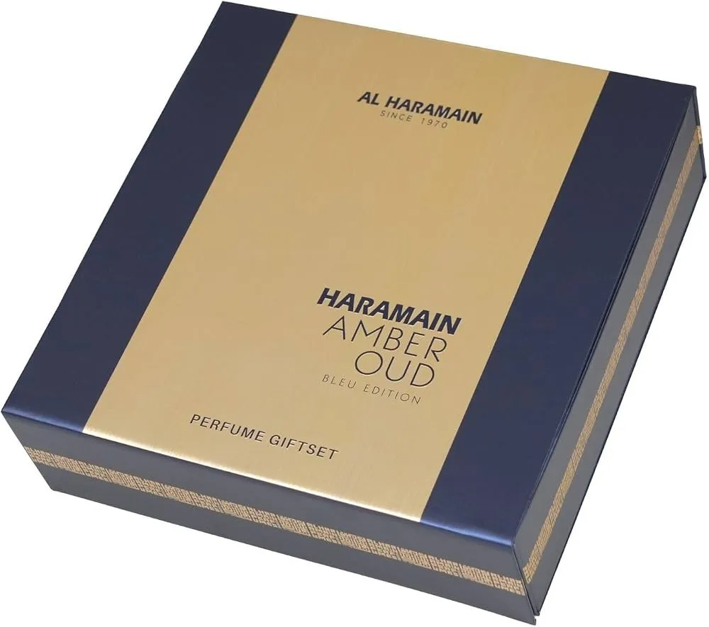 Amber Oud Bleu Edition coffret cadeau unisexe eau de parfum 75 ml + eau de parfum 30 ml + déodorant en spray 200 ml