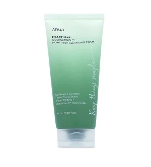 Anua Heartleaf Quercetinol Pore Deep Cleansing Foam mousse nettoyante pour pores obstrués