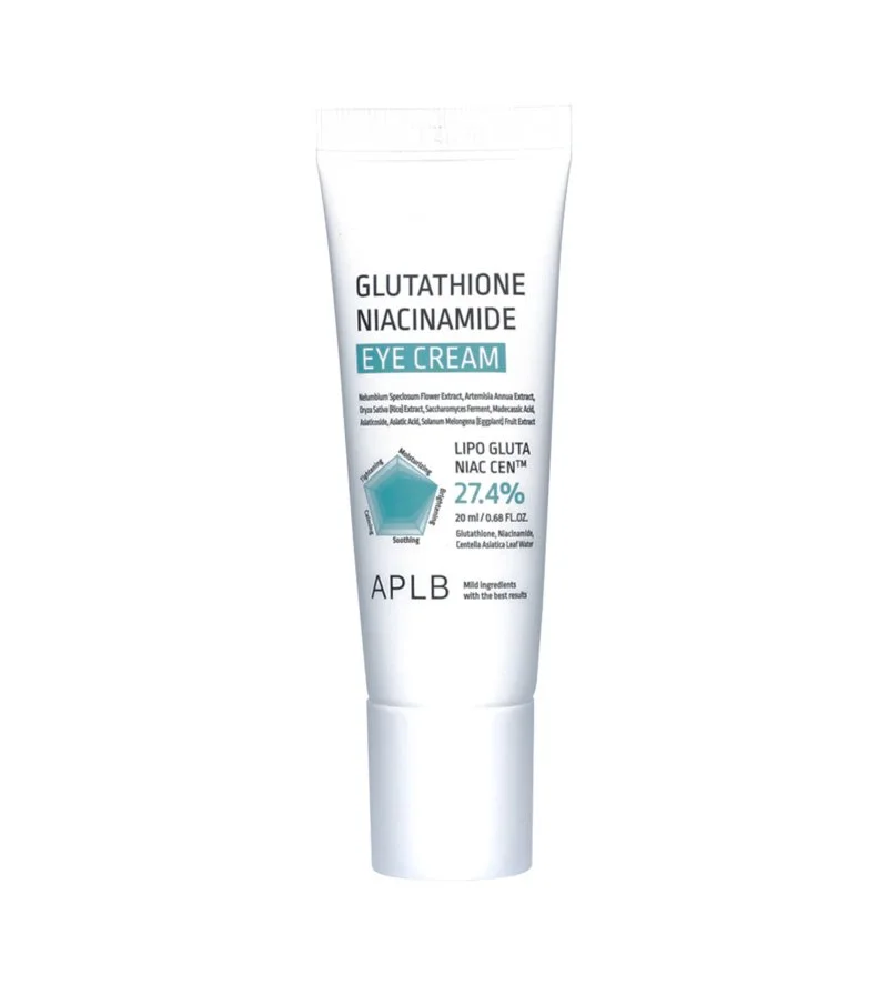 Crème illuminatrice pour le contour des yeux à la niacinamide et au glutathion 40 ml
