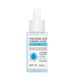 APLB Sérum ampoule hydratant à l'acide hyaluronique, aux céramides et à la vitamine B5