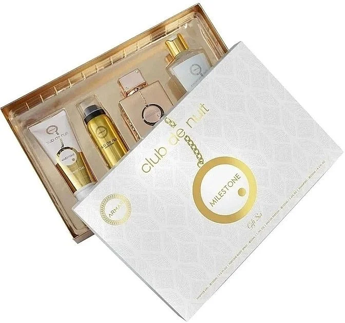 Club de Nuit Milestone Coffret - Eau de Parfum 30 ml + brume pour cheveux 55 ml + savon 130 g + brume corporelle 50 ml