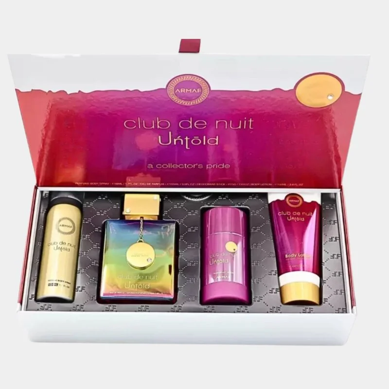 Club de Nuit Untold Coffret - Eau de Parfum 105 ml + brume pour le corps 50 ml + stick déodorant 75 g + lotion pour le corps 100 ml