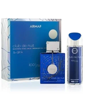 Armaf Club De Nuit Blue Iconic coffret cadeau 105 ml + spray corporel eau de parfum pour homme