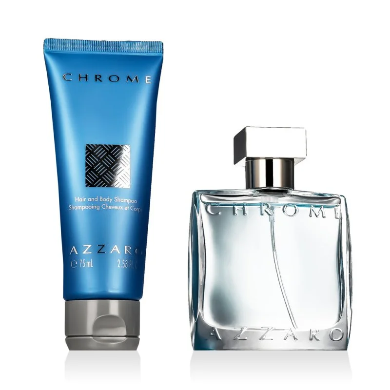 Chrome eau de toilette pour homme 50 ml + gel douche 75 ml