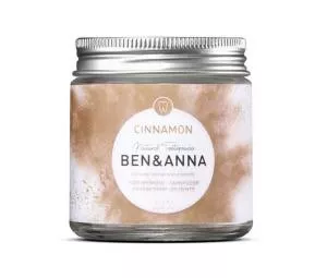 Ben & Anna Poudre dentaire blanchissante à la cannelle (45 g) - laisse une haleine fraîche