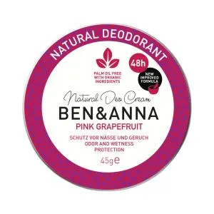 Ben & Anna Déodorant crème au pamplemousse rose (45 g)