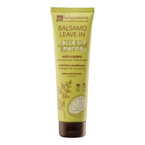 Après-shampooing anti-frisottis sans rinçage à la noix de coco et au moringa 150 ml