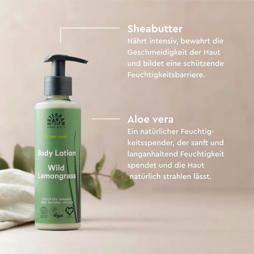 Urtekram Biologische Citroengras Bodymelk 245 ml