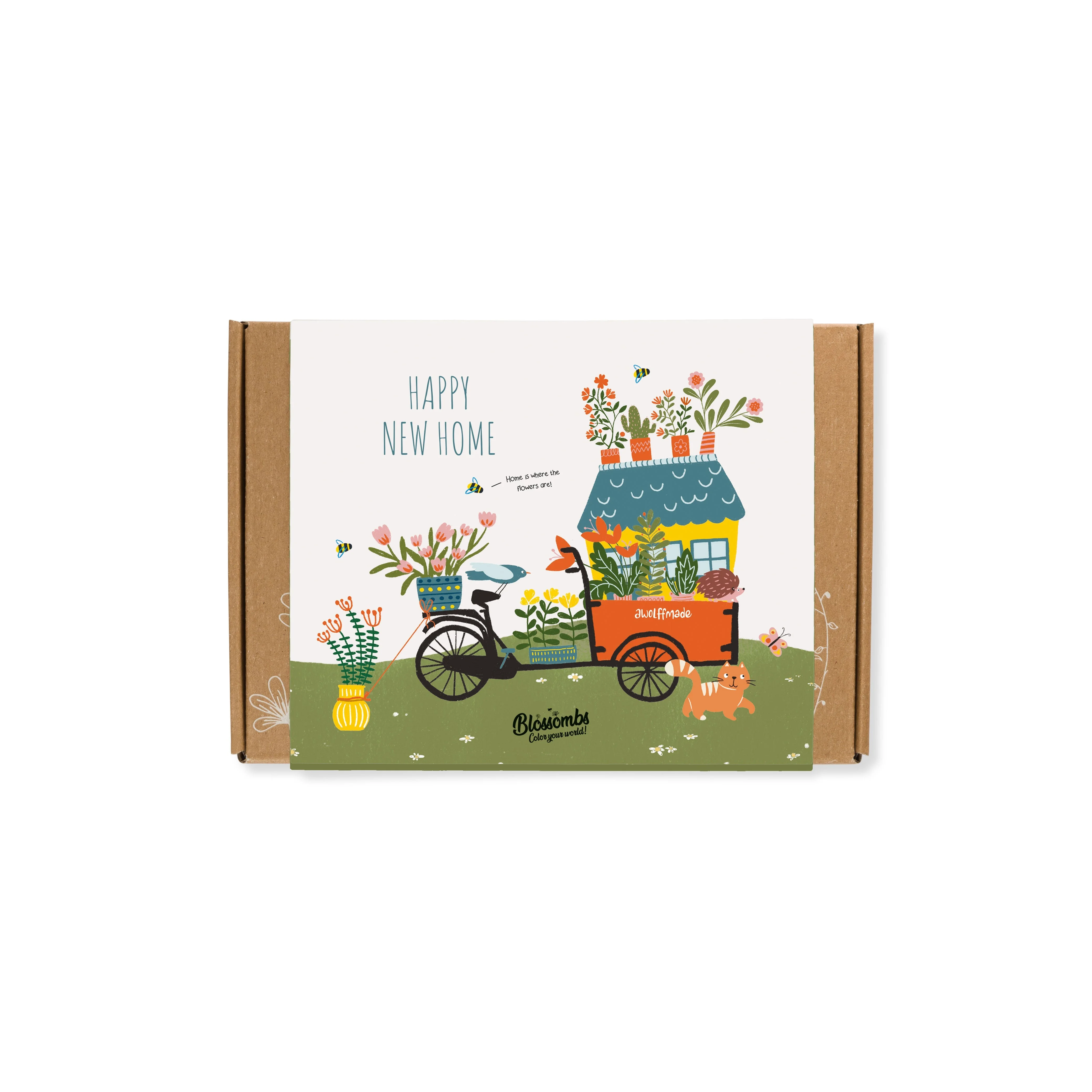 Blossombs Zaadbommen - Kleine cadeauset - Gelukkig nieuw huis (7 stuks) - origineel en praktisch cadeau in één
