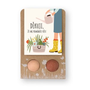 Blossombs Bombes à graines - Petit cadeau - Merci de m'aider à grandir (2 pièces) - offrez une fleur autrement