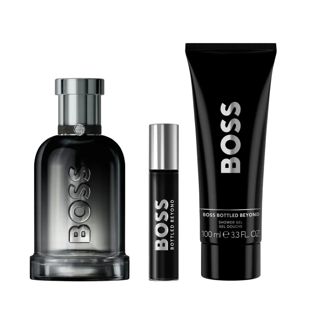 Boss Boss Bottled Beyond 100 ml + EDP MINI 10 ml + gel douche 100 ml eau de parfum pour homme