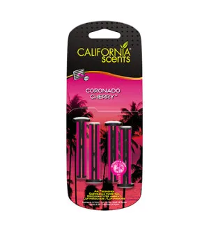 California Scents Vent Stick Coronado Cherry parfum pour voiture 4 pcs
