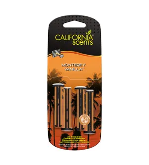 California Scents Vent Stick Monterey Vanilla parfum pour voiture 4 pcs