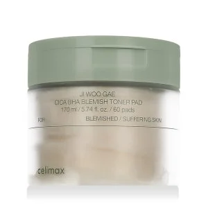 Celimax Ji Woo Gae Cica BHA Disques de lotion tonique anti-imperfections 60 pièces