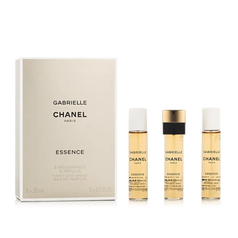 Chanel Gabrielle Essence recharges pour vaporisateur de sac eau de toilette pour femme 3 x 20 ml