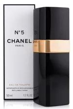 N°5 eau de toilette 50 ml voor vrouwen navulbare flacon 50 ml navulbaar