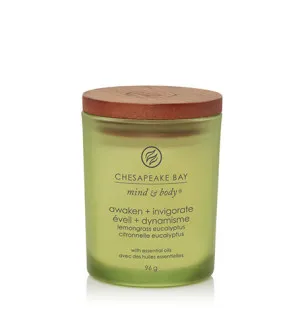 Chesapeake Bay Awaken + Invigorate Bougie parfumée Citronnelle Eucalyptus 96 g