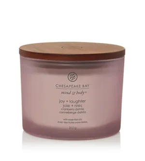 Bougie parfumée Chesapeake Bay Joy + Laughter à 3 mèches 312 g