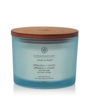 Bougie parfumée Chesapeake Bay Reflection + Clarity à 3 mèches 312 g