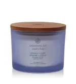 Serenity + Calm geurkaars met 3 lonten 312 g
