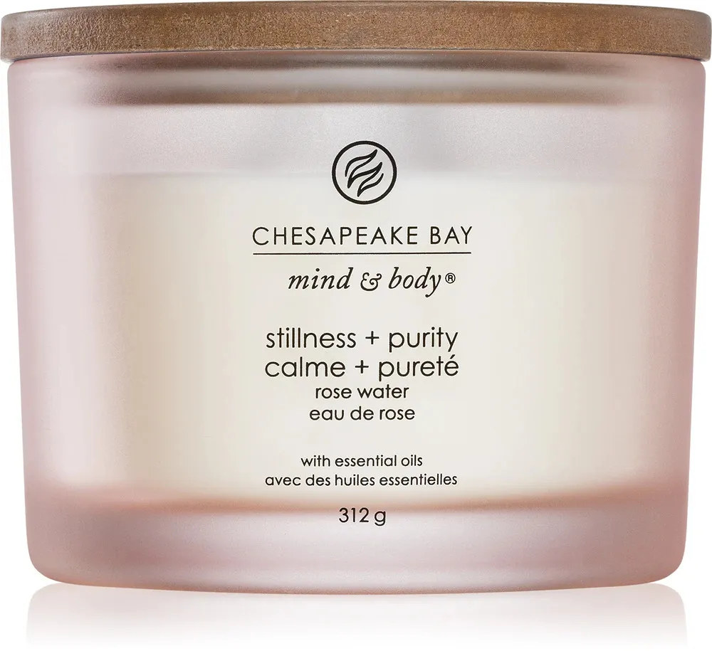 Stillness + Purity geurkaars met 3 lonten 312 g