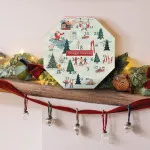 Calendrier de l’Avent en couronne de Noël