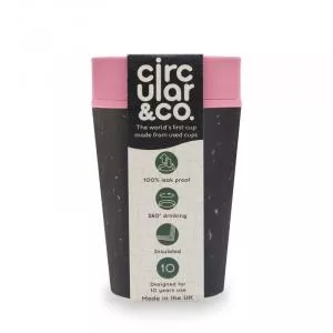 Circular Cup (227 ml) - noir/rose - à partir de gobelets en papier jetables