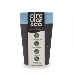 Circular Cup (227 ml) - noir/turquoise - à partir de gobelets en papier jetables