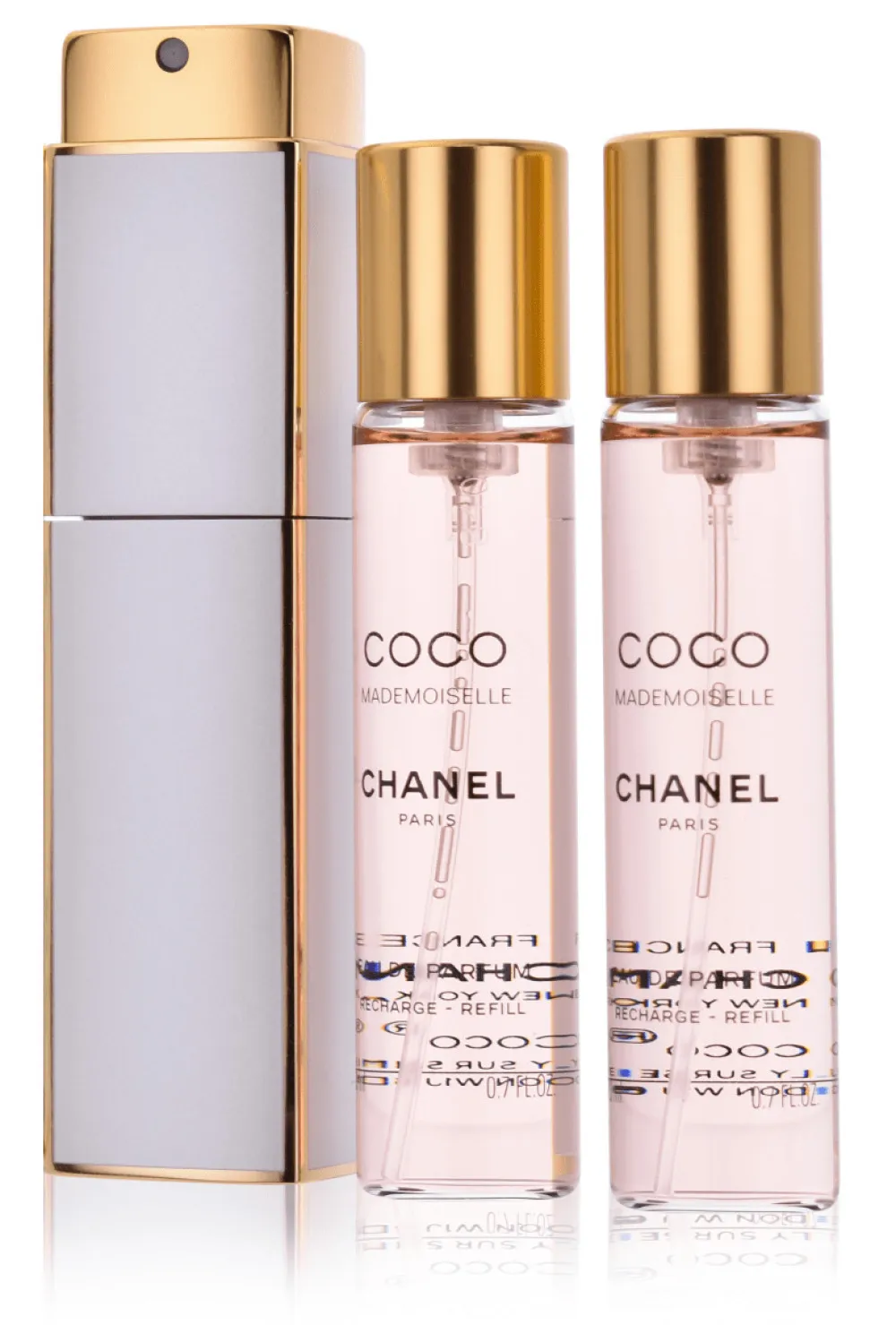 Coco Mademoiselle EDT navulling 2 x 20 ml + EDT navulling met verstuiver 20 ml W 60 ml