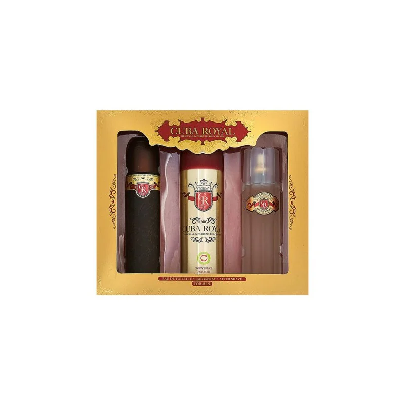Cuba Royal Eau de toilette 100 ml + Après-rasage 100 ml + Déodorant spray pour homme