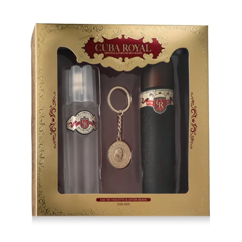 Cuba Royal eau de toilette pour homme 100 ml + après-rasage 100 ml + porte-clés