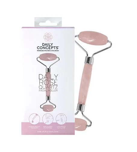 Daily Rose Quartz Facial Roller rouleau de massage pour le visage