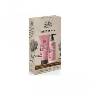 Urtekram Ensemble cadeau gel douche et lotion pour le corps rose sauvage