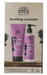 Urtekram Geschenkset douchegel en bodylotion verzachtende lavendel