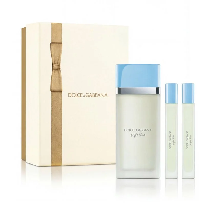 Dolce & Gabbana Light Blue Eau de Toilette pour femme 100 ml + 2 x mini EDT 10 ml