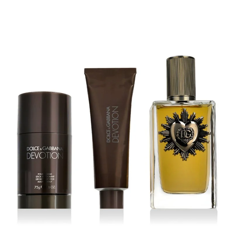 Devotion Pour Homme Eau de Parfum pour homme 100 ml + déodorant stick 75 g + gel douche 50 ml