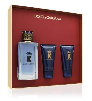 Dolce & Gabbana K by Dolce & Gabbana coffret cadeau Eau de Toilette 100 ml + baume après-rasage 50 ml + gel douche pour homme