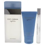Light Blue cadeau set voor vrouwen eau de toilette 100 ml + bodycrème 50 ml + eau de toilette 10 ml 100 ml + tělový krém 50 ml + toaletní voda 10 ml