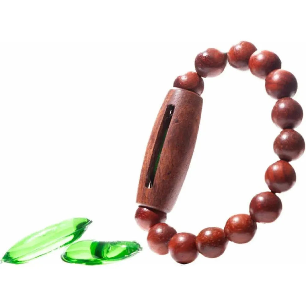 Incognito Houten armband met capsule M