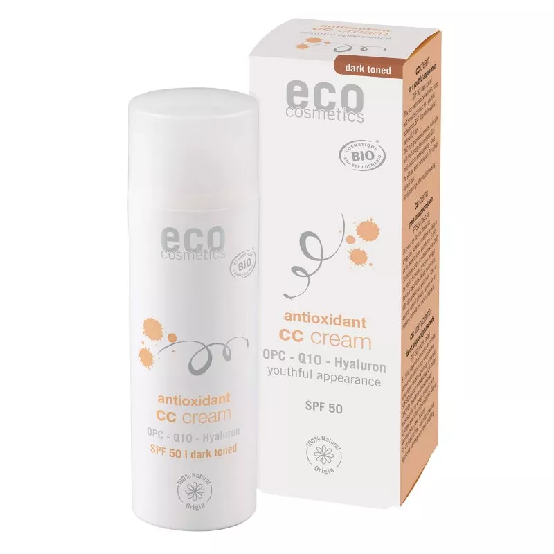 Eco Cosmetics CC cream SPF 30 BIO - dark (50 ml) - un soin complet pour votre peau