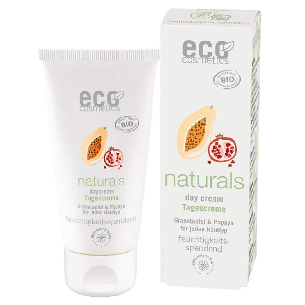 Eco Cosmetics Crème de jour BIO (50 ml) - à la grenade et à la papaye
