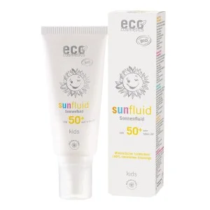 Eco Cosmetics Fluide solaire pour enfants SPF 50+ BIO (100 ml) - à filtre minéral naturel