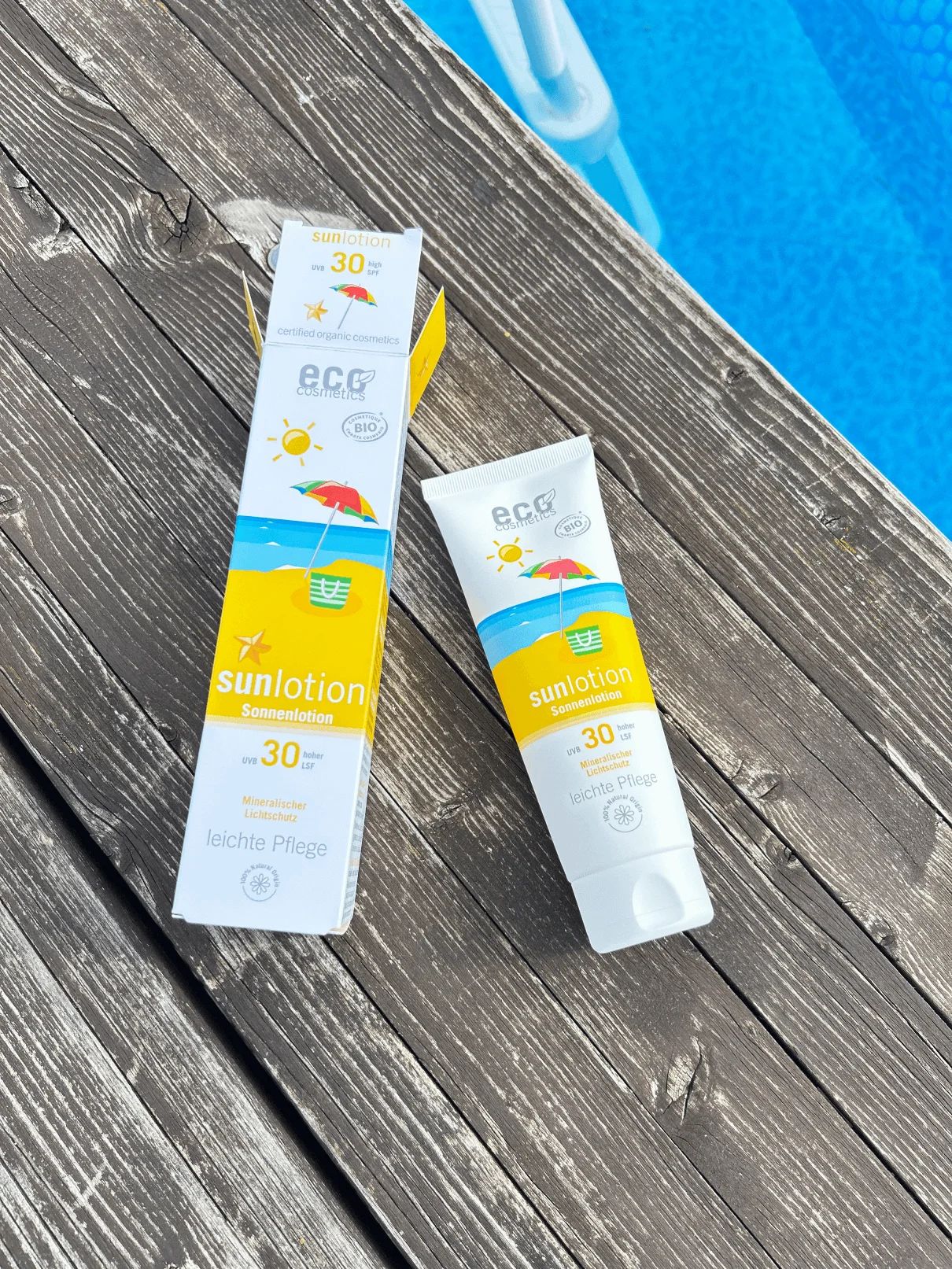 Eco Cosmetics Lait solaire SPF 30 BIO (125 ml) - à l'oxyde de zinc