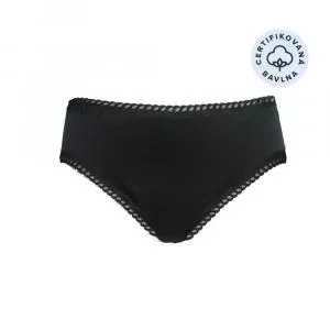 Ecodis Anaé by Menstrual Panties Culotte pour menstruations légères - noir L - en coton biologique certifié