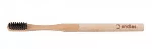 Endles by Econea Brosse à dents en bambou avec tête remplaçable (souple) - poils en fibre de carbone