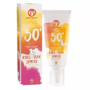 Ey! Spray solaire pour enfants SPF 50 BIO (100 ml) - 100% naturel, avec pigments minéraux