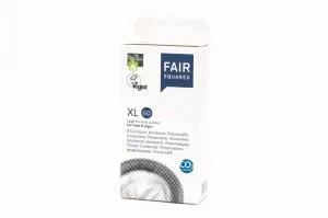 Fair Squared Préservatif XL 60 (8 pcs) - végétalien et commerce équitable